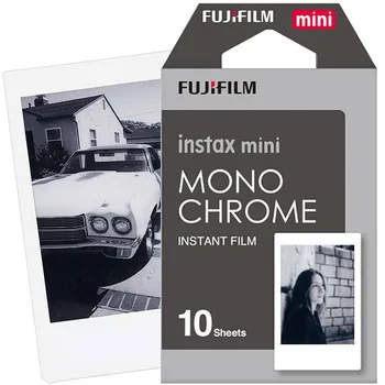10 Lap Fujifilm Instax Mini Film fekete-Fehér Mini 9 8 7 s 7 50-es években 50i 90 25 Instant Fényképezőgép