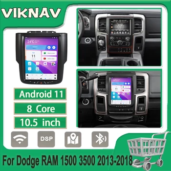 128G Android 11Car Rádió Dodge RAM 1500 3500 2013-2018 Multimédia Lejátszó GPS Navigációs érintőképernyő Carplay WIFI Egység