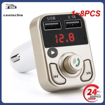 1~8DB Adó Aux Modulátor Bluetooth-Kompatibilis 5.0 Autós Kihangosító Kit Car-Audio MP3 Lejátszó Dual USB Autós 3.1 Gyors Autó