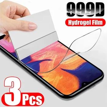3PCS Hidrogél Film Samsung Galaxy A50 a30-as A20E A10S A40-A70 képernyővédő fólia Samsung A21 A31 a51-es A71 A41 A22 A32 A52 Film