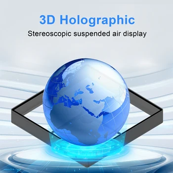 45cm 3D Holografikus Kivetítés Falra szerelhető LED Tábla Holografikus Lámpa Játékos Led Ventilátor 8G TF Támogatás MP4/AVI/GIF/JPG/PNG
