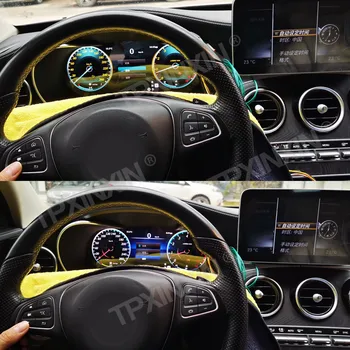 A Mercedes-Benz C/GLC W205 2015-2018 A Legújabb LCD-Digitális Műszerfal Panel műszerfalon Pilótafülke Sebességmérő Autó Képernyő