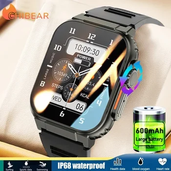 AMOLED HD kijelző, Bluetooth, Hívja a Nők Intelligens Karóra Férfi 600Mah Nagy Akkumulátor 100+ Sport Fitness Tracker Vízálló Smartwatch Ember