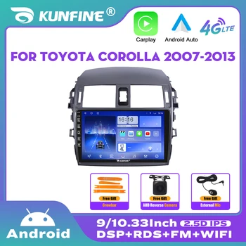 Android Autó Sztereó Rádió Toyota Corolla E140/150 2007-2013 2Din Android Auto Octa-Core DVD GPS Navigációs Játékos Carplay