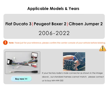 Egy Speciális Kábel Canbus Dekódoló Fiat Ducato 3 2006-2012 Csak Illik az Android Rádiók az Üzlet