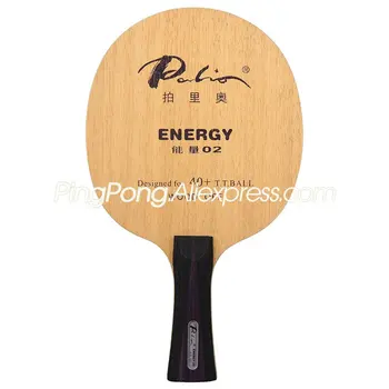 Eredeti PALIO ENERGIA 02 asztalitenisz Penge Ütő (5 Fa Sértő) Energia-02 Ping-Pong Ütő Lapát