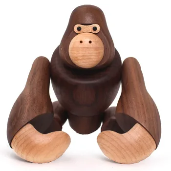 Fából Készült Kézműves Gorilla Kreatív Lakberendezés Dekoráció Lehet Akasztani King Kong Ajándék, Fából Készült Dekoráció