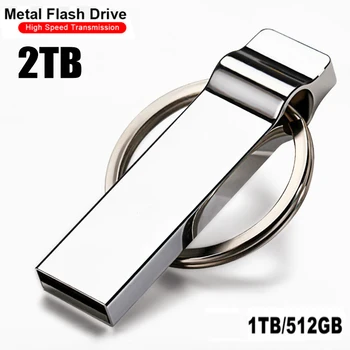 Fém 2TB Nagy Sebességű USB 3.0 C-Típusú Fém nagysebességű 1 tb-os Pen Drive Vízálló Usb Flash Meghajtók Hordozható Memoria-Tároló Eszköz