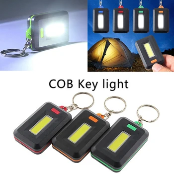 Hordozható Mini COB LED Kulcstartó Zseblámpa kulcstartó Kulcstartó fáklyás Lámpa Karabiner A Kemping Túrázás, Horgászat Új