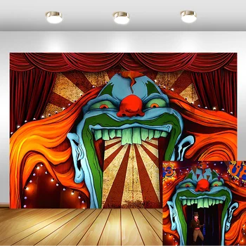 Indiai Lakberendezés Horror Cirkusz Kísértetjárta Ház Gobelin Falra Esztétikai Szoba Dekoráció Freskó Hálószoba Fali Dekoráció Tapiz