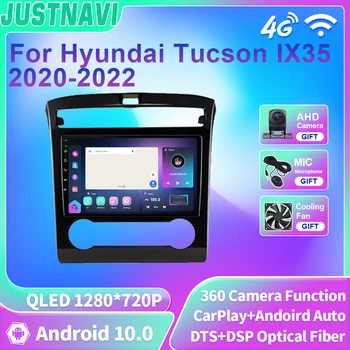 JUSTNAVI QLED Android autórádió Hyundai Tucson IX35 2020 2021 2022 Multimédia Lejátszó fejegység, Carplay GPS Navigáció