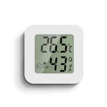 Mini Digitális Hőmérő Páratartalom Beltéri Helyiségben A Hőmérséklet Páratartalom Mérő Érzékelő Műszer Időjárás Állomás Akkumulátor