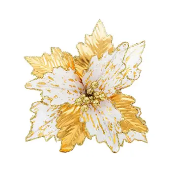 Művirág Beltéri Dekoráció Fade-rezisztens Mesterséges Virág Reális Arany Karácsonyi Virág Vásárlás