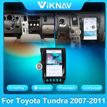 Snapdragon Android autórádió Toyota Tundra 2007-2011 Automatikus Multimédia Lejátszó Sequoia 2007-2018 GPS Nacigation 13.6 Inch