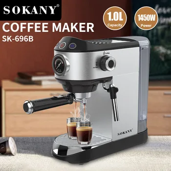 SOKANY696B Kávé Gép Teljesen Automata kávéfőző Koncentrált Kapszula, Por, Gőz Nyomás kávéfőző