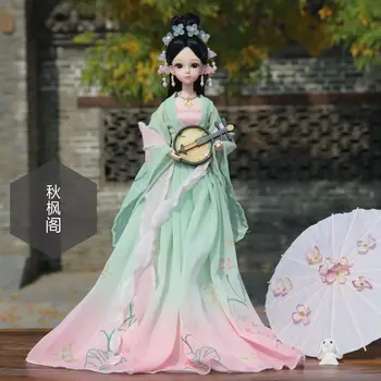 Új 30cm Bjd Baba Teljes Készlet Kína Ősi Típusú Tündér Gyönyörű Hercegnő Ruhák Diy Lány Játékok öltöztetős Divat Születésnapi Ajándék