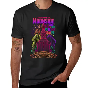 Üdv Moonside T-Shirt férfi ruha Rövid ujjú edzés ingek férfiak számára