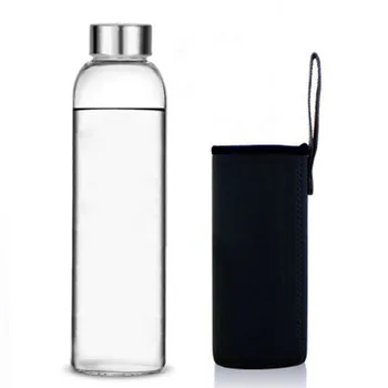 Üveg Víz Üveg BPA Mentes Magas Hőmérsékletű Ellenálló Üveg Sport kulacs 280ml 360ml 420 550 ml