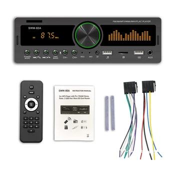 1 DIN Autós Sztereó Audio Automotivo Bluetooth-USB-USB/SD/AUX Kártya-Dash Autoradio FM MP3 Lejátszó PC Típus:ISO-80A