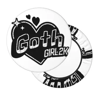 Goth Lány 2K Y2K Street Art Kerek Bár Szék párnahuzat Szék Dekor Nagy Ajándék Alkalmas étterem